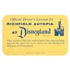 Image 1 : A Richfield Autopia at Disneyland Driver's License.