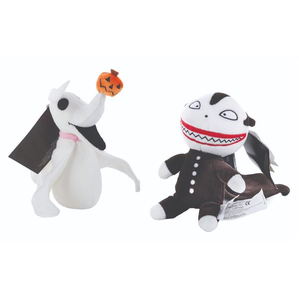 A Pair of Nightmare Before Christmas Plushes.