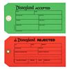 Image 2 : A Group of Disneyland Acceptance/Rejection Tags.