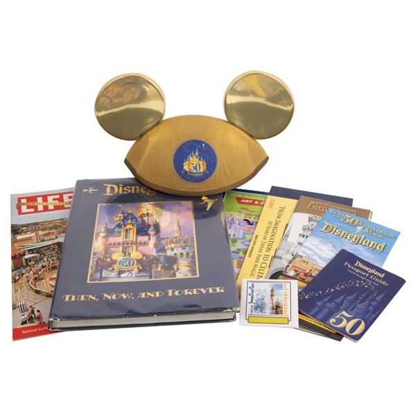 A Collection of Disneyland 50th Anniversary Souvenirs.