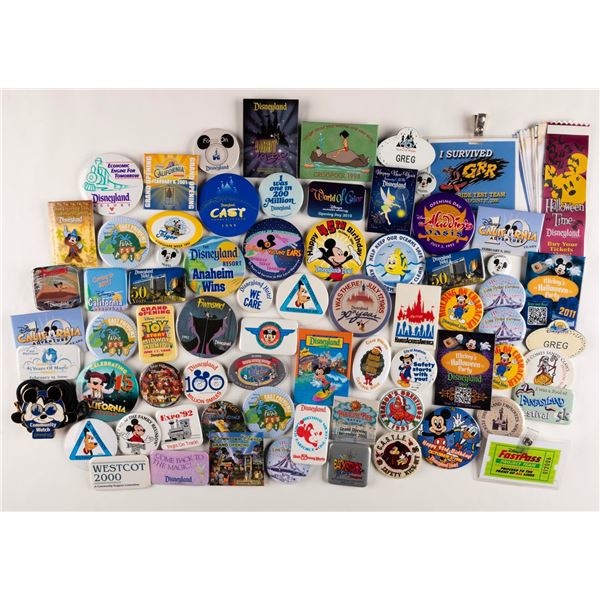 A Large Lot of Disneyland Cast Member Exclusive Items.