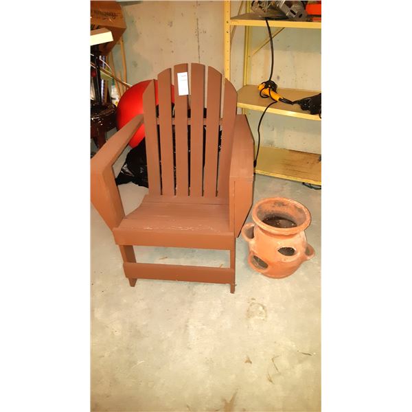 Wood Garden Chair Cat B