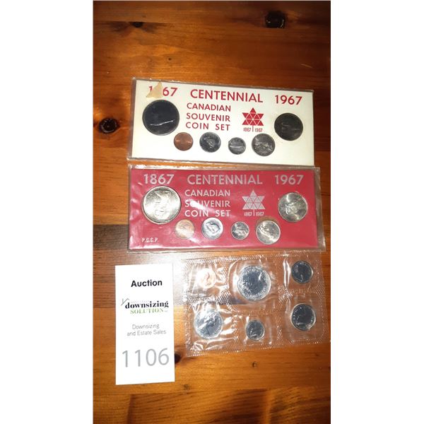 Vintage Canadian Coin Sets - Cat A