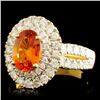 Image 1 : 1.87ct Sapphire & 1.16ctw Diamond Ring in 18K Gold