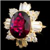 Image 1 : 5.76ct Tourmaline & 1.81ctw Diam Ring in 14K Gold
