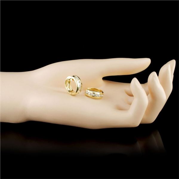 1.31ctw Diamond Earrings in 14K Gold