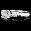 Image 1 : 0.72ctw Diamond Ring in Solid Platinum