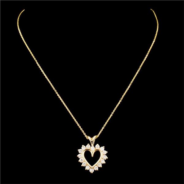 0.48ctw Diamond Pendant in 14K Gold