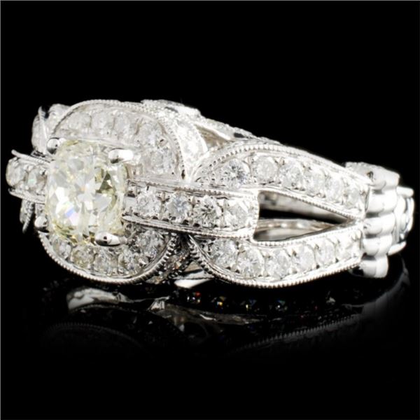 2.97ctw Diamond Ring in 18K White Gold