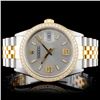 Image 2 : 36MM DateJust Watch with Diamonds in YG/SS