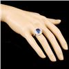 Image 3 : 3.81ct Sapphire & 1.18ctw Diamond Ring in 18K Gold