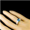 Image 3 : 1.15ct Sapphire & 0.42ctw Diamond Ring in 14k WG