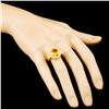 Image 3 : 18K Gold Ring with 5.35ct Sapphire & 1.35ctw Diam