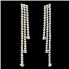 Image 2 : 18K Gold Diamond Earrings: 2.36ctw