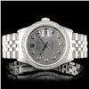 Image 2 : Diamond 36MM Rolex DateJust SS Watch