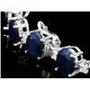 Image 1 : Sapphire & Diam Bracelet: 40.00ct & 1.50ct 14k Gol