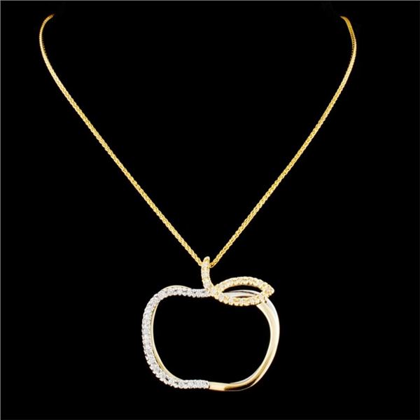 0.18ctw Diamond Pendant in 14K Gold