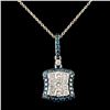 Image 1 : 1.11ctw Diamond Pendant in 14K Gold