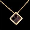 Image 2 : Garnet Pendant 1.65ctw in 14K Gold