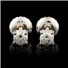 Image 2 : 0.24ctw Diamond Earrings in 14K Gold