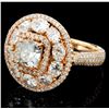 Image 1 : 18K Diamond Ring with 3.49ctw in Rose Gold