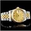 Image 8 : 36mm DateJust Rolex Watch, YG/SS with Diamonds