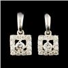 Image 2 : 0.48ctw Diamond Earrings in 14K Gold