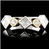 Image 2 : 0.60ctw Diamond Ring in 18K Two Tone Gold