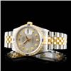 Image 3 : 36mm DateJust Rolex Watch, YG/SS with Diamonds