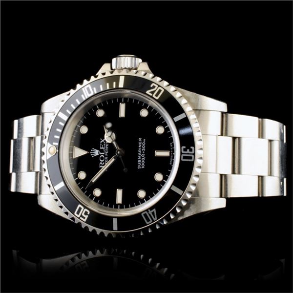 Stainless Steel Rolex Submariner No Date Watch