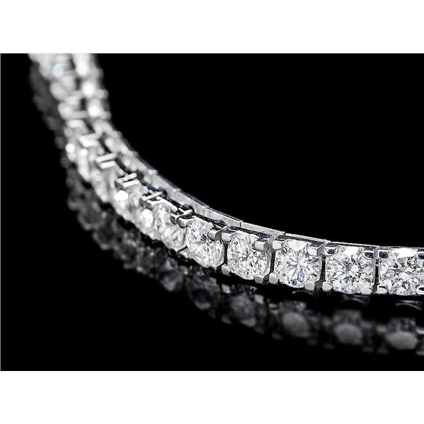 8.00ct Diamond Bracelet in 18k White Gold