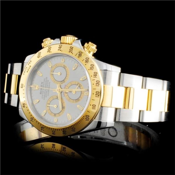 40MM Rolex Daytona YG/SS Watch 18K