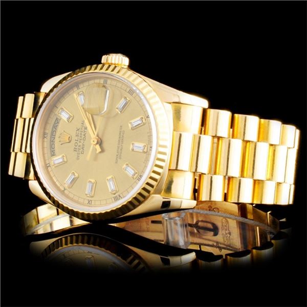 18K YG Rolex Day-Date Presidential Watch