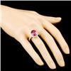 Image 3 : 4.19ct Tourmaline & 1.32ctw Diam Ring in 18K Gold