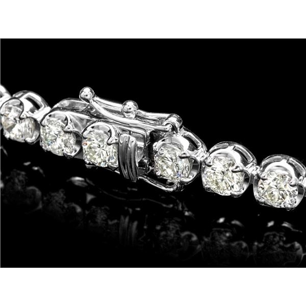 Diamond Tennis Bracelet in 18k White Gold, 9.00ct