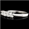 Image 1 : 0.77ctw Diamond Platinum Ring