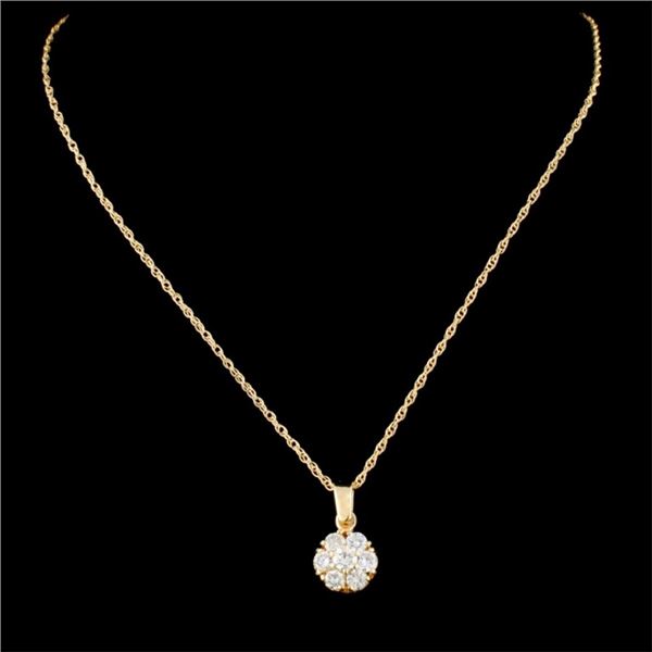 0.44ctw Diamond Pendant in 14K Gold