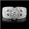 Image 2 : 1.04ctw Diamond Ring in 18K White Gold