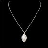 Image 1 : 0.96ctw Diamond Pendant in 14K Gold