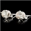 Image 1 : 14K Gold Earrings with 0.77ctw Diamonds