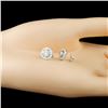 Image 3 : 18K Gold 1.51ctw Diamond Earrings