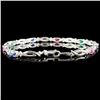 Image 2 : 10K Gold 1.44ct Sapphire & 0.01ctw Diamond Bracele