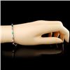 Image 3 : 10K Gold 1.44ct Sapphire & 0.01ctw Diamond Bracele