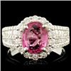 Image 1 : 18K Gold 2.03ct Spinel & 1.11ctw Diamond Ring