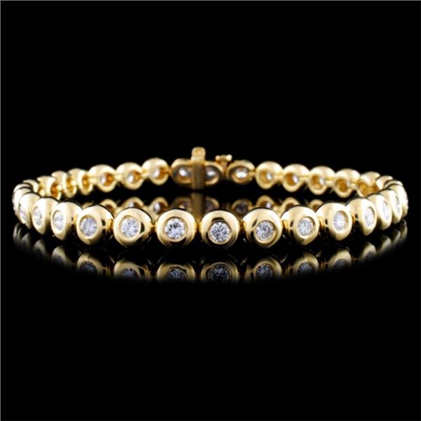 18K Gold 2.67ctw Diamond Bracelet