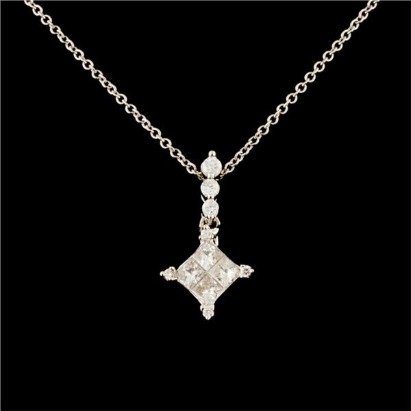 14K Gold 0.35ctw Diamond Pendant