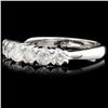 Image 2 : Solid Platinum 1.00ctw Diamond Ring