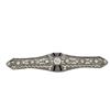 Image 1 : Solid Platinum 1.15ctw Diamond Brooch