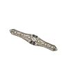 Image 2 : Solid Platinum 1.15ctw Diamond Brooch