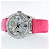 Image 3 : Rolex DateJust Diamond Floral Pink 36MM Wristwatch